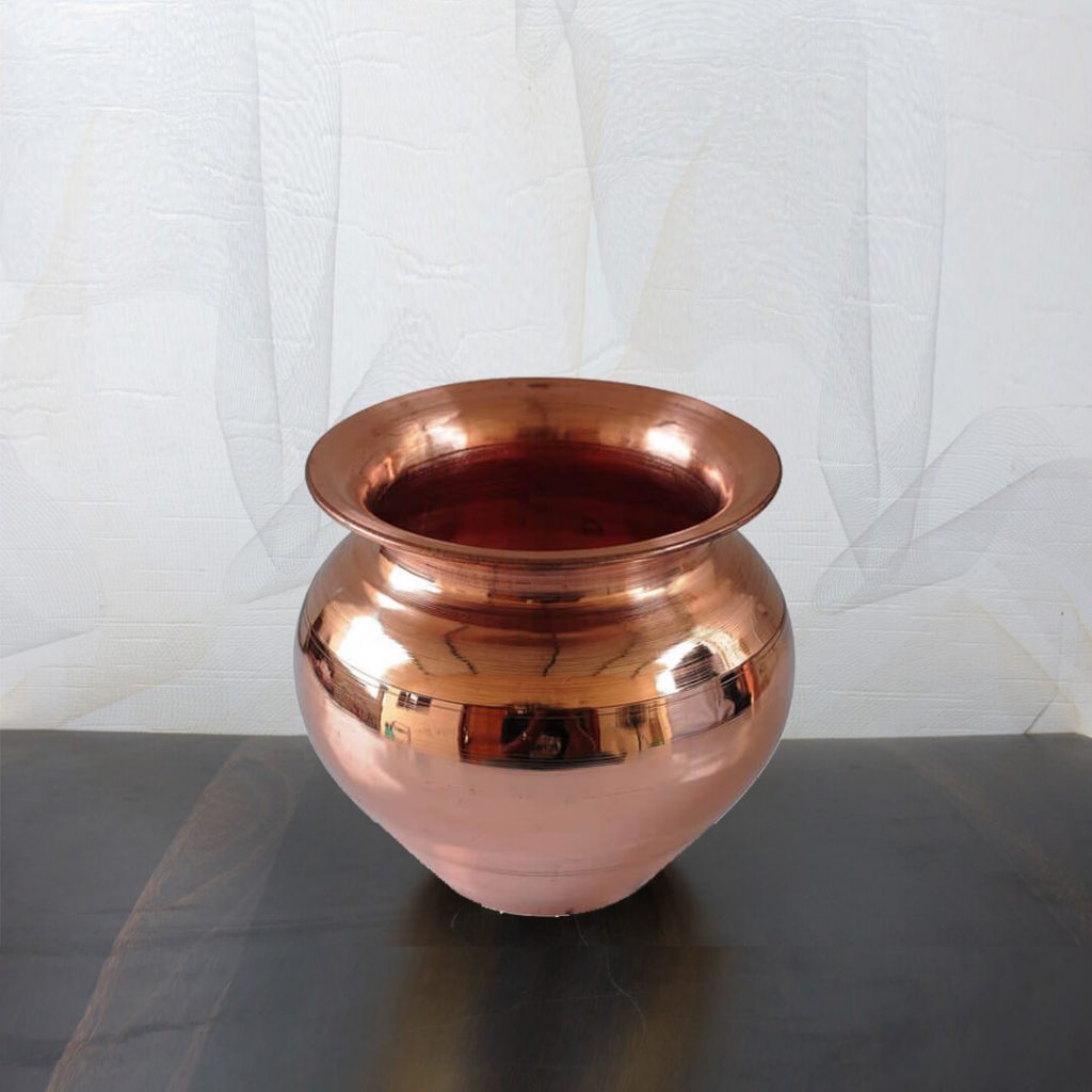 Copper Pooja Kalash Lota For Home Pooja Mandir Hindu Temple Stores